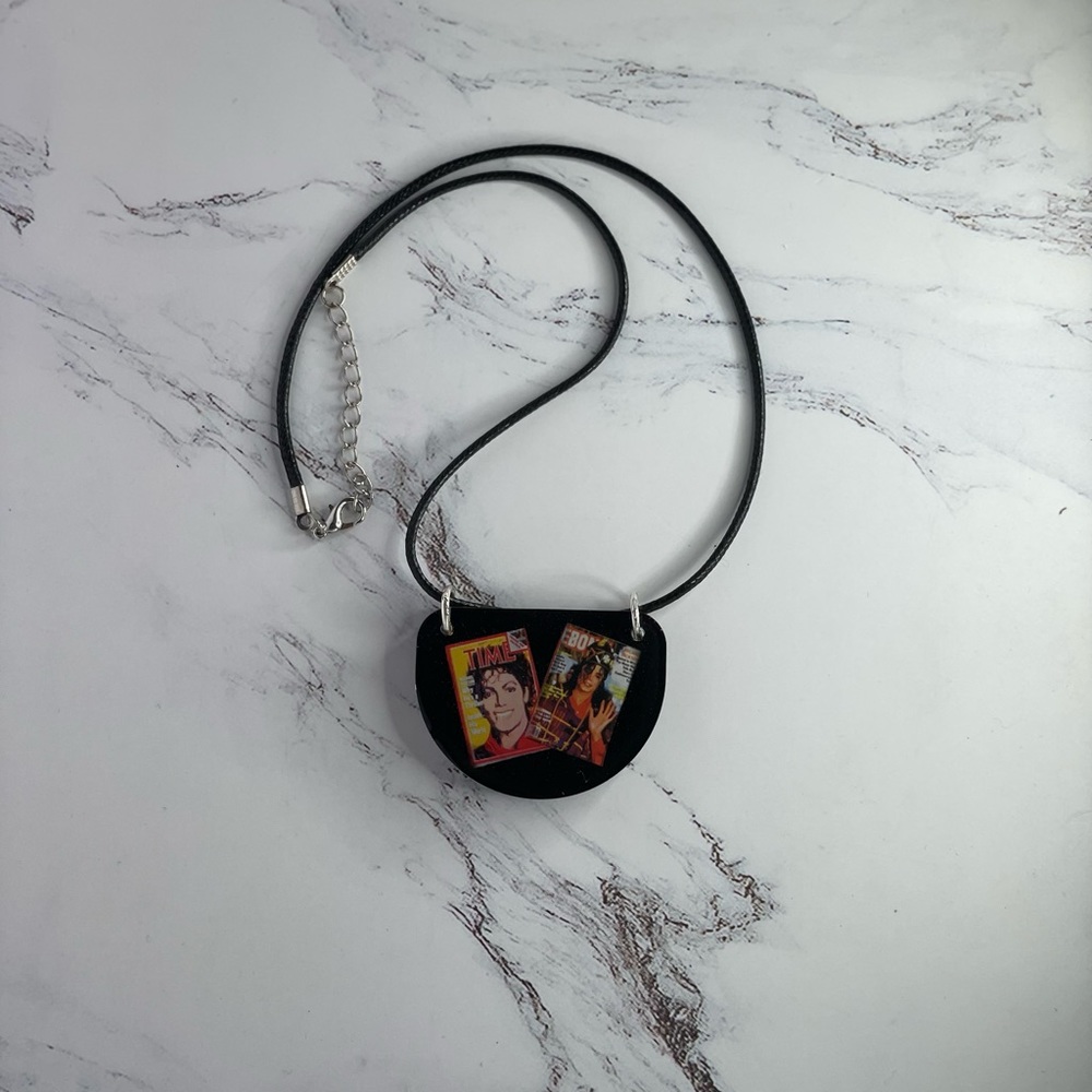 Handmade Resin Necklace | Michael Jackson